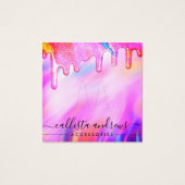 ユニコーン型ホログラフィックグリッタードリップリングや輪ロゴディスプレイ (正面)