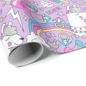 ユニコーン型包み紙 ラッピングペーパー (ロールコーナー)