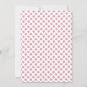 ユニコーン城小さな女の子の誕生日 招待状 (裏面)