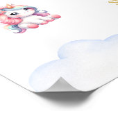 ユニコーン城虹の魔法のポスター歓迎サイン ポスター (角)