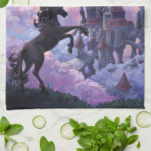 ユニコーン城 キッチンタオル (折り畳み)