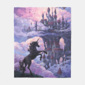 ユニコーン城 フリースブランケット (正面)