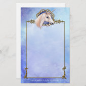 ユニコーン夢ファンタジー文具 便箋 (正面/裏面)