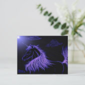 ユニコーン夢ラベンダー ポストカード (スタンド正面)