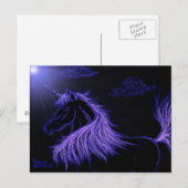 ユニコーン夢ラベンダー ポストカード (正面/裏面)