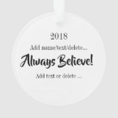 ユニコーン大切オーナメント オーナメント (裏面)