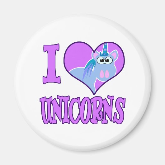 ユニコーン大好き マグネット (正面)