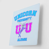 ユニコーン大学 スクエア壁時計 (傾斜)