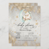 ユニコーン天月スターベビーシャワー 招待状 (正面/裏面)