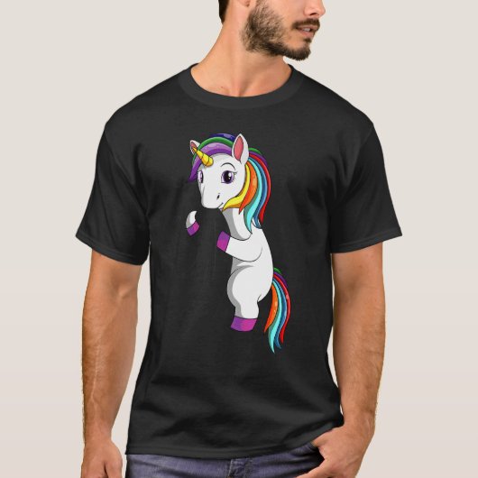 ユニコーン女性子供たち女の子の若者 Tシャツ (正面)
