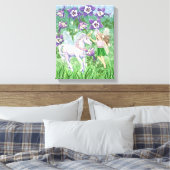 ユニコーン妖精のキャンバス キャンバスプリント (インサイチュ (寝室))