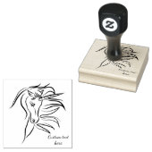 ユニコーン威厳のあるヘッドゴム印 ラバースタンプ (押印)