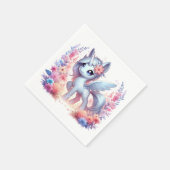 ユニコーン威厳のある赤ちゃんシャワー スタンダードカクテルナプキン (角)