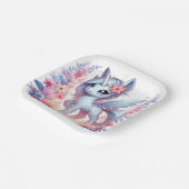 ユニコーン威厳のある赤ちゃんシャワー ペーパープレート (傾斜あり)
