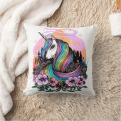 ユニコーン威厳のある クッション (ブランケット)