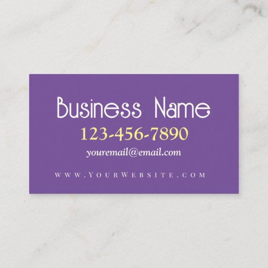 ユニコーン威厳のある 名刺 (裏面)