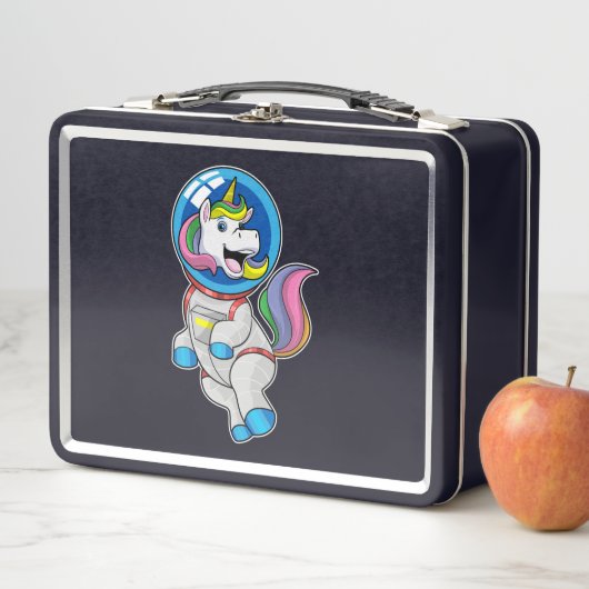 ユニコーン宇宙飛行士宇宙 メタルランチボックス (インサイチュ)