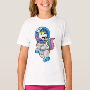 ユニコーン宇宙飛行士宇宙 Tシャツ