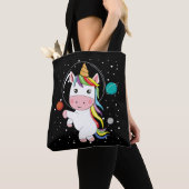 ユニコーン宇宙 トートバッグ (クローズアップ)
