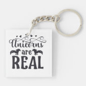 ユニコーン実在はデジタル・アート キーホルダー (裏面)