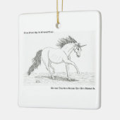 ユニコーン実在 セラミックオーナメント (左)