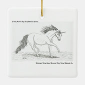 ユニコーン実在 セラミックオーナメント (裏面)