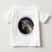 ユニコーン実在 ベビーTシャツ (裏面)