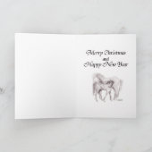ユニコーン家族のクリスマスカード シーズンカード (内部)