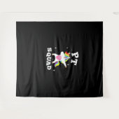 ユニコーン小児レインボーPTスクワッドシャツPhysical タペストリー (正面(横))