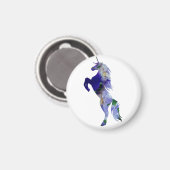 ユニコーン小型3.2 Cm円磁石 マグネット (正面/裏面)