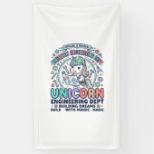 ユニコーン工学部ボールドタイポグラフィTシャツD 横断幕 (縦)