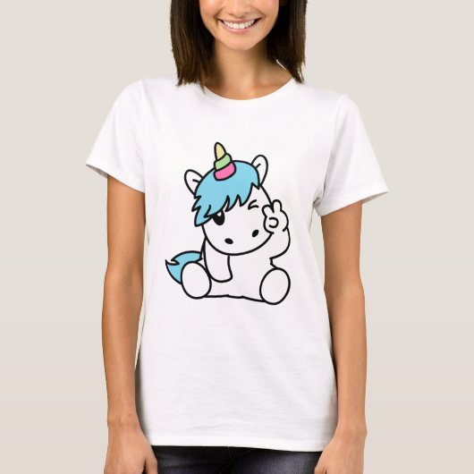 ユニコーン平和 Tシャツ (正面)
