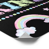 ユニコーン幼稚園の初日のサイン ポスター (角)