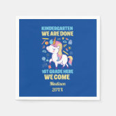 ユニコーン幼稚園卒業1年生 スタンダードカクテルナプキン (正面)