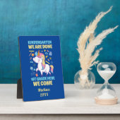 ユニコーン幼稚園卒業1年生 フォトプラーク (側面)