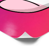 ユニコーン座っている漫画 ポスター (コーナー)