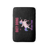 ユニコーン忙し恋人が虹を一角獣 バスマット (正面縦)