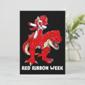 ユニコーン恐竜We衣服レッドFor Red Ribbon Week A 招待状 (スタンド正面)