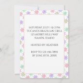 ユニコーン感じピックフォール女の子だ! 招待状 (裏面)