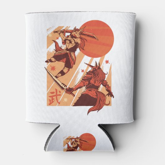 ユニコーン戦士 缶クーラー (正面)