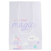 ユニコーン抱き枕 ミディアムペーパーバッグ (裏面)