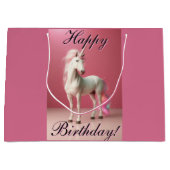 ユニコーン抱き枕 ラージペーパーバッグ (正面)