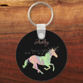 ユニコーン数々の色の星と名前 キーホルダー (正面)