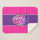 ユニコーン文字R Remiの名前はピンクのクレストを意味する シェルパブランケット (正面(横))