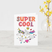 ユニコーン昇華カー子供へド カード (黄色い花)