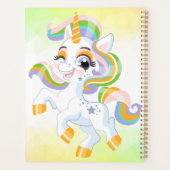 ユニコーン春魔法のユニコーン夏の休暇 プランナー手帳 (裏面)