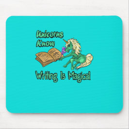 ユニコーン書ズは魔法だ マウスパッド