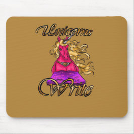 ユニコーン書 マウスパッド
