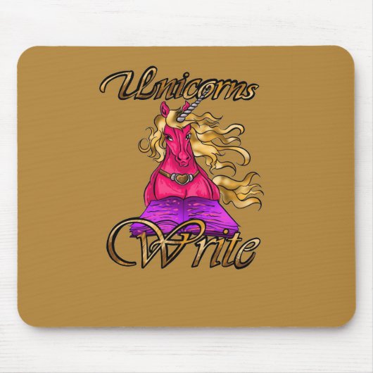 ユニコーン書 マウスパッド (正面)