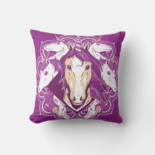 ユニコーン曼荼羅 クッション (正面)
